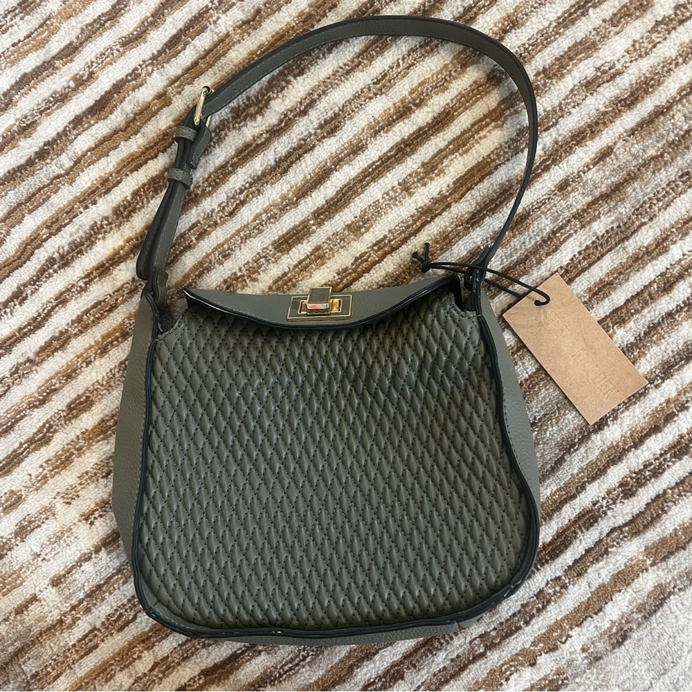 Steve Madden Olive Green Quilted Women's Shoulder Bag - NWT